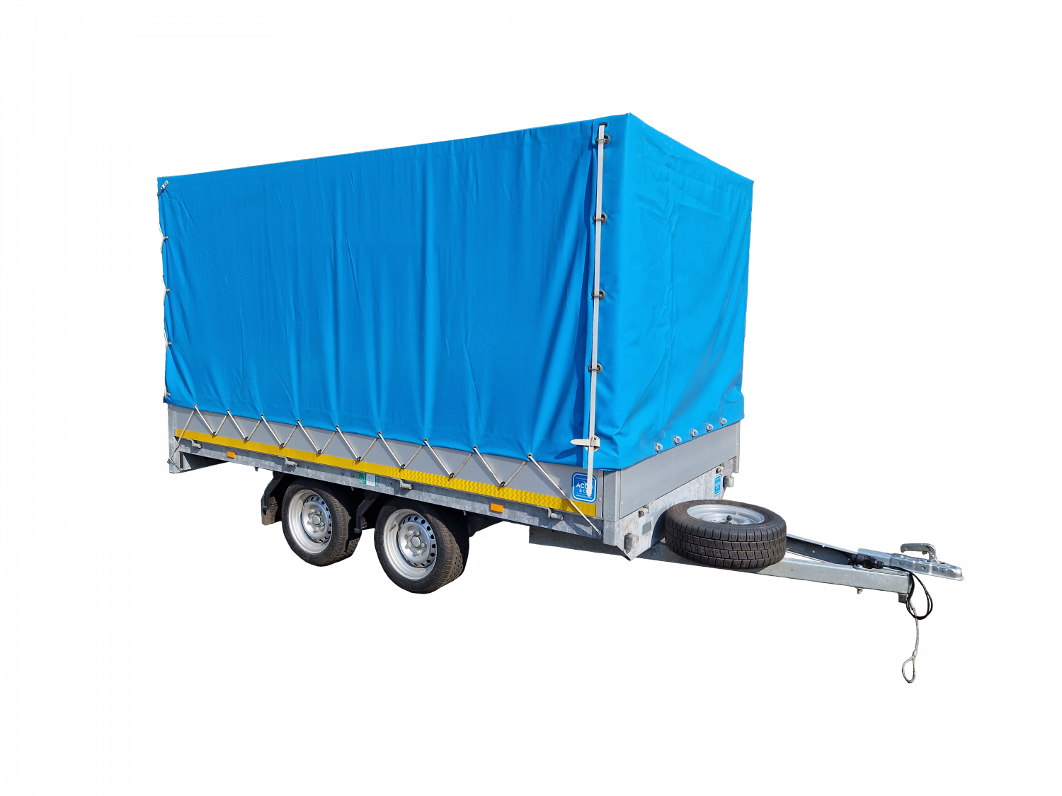 Foto 1 van 5 - Gesloten aanhangwagen met huif 310 x 160 x 160 cm / 750 kg