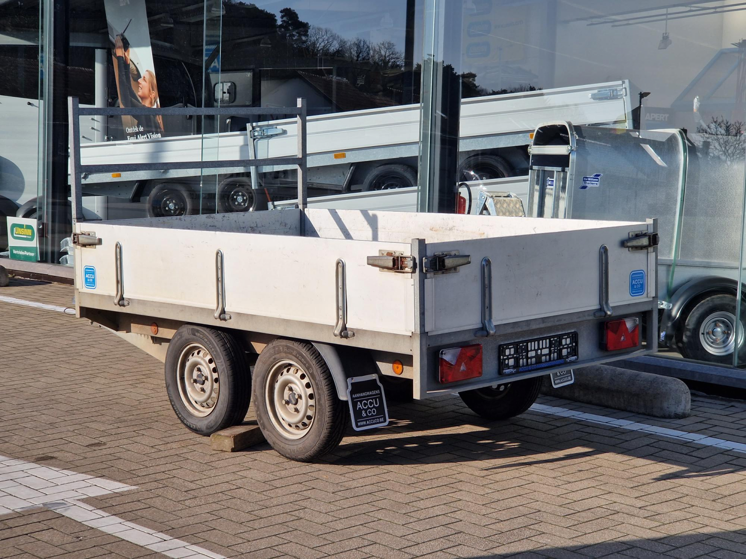 2m50 x 1m50 / 750 kg plateau aanhangwagen