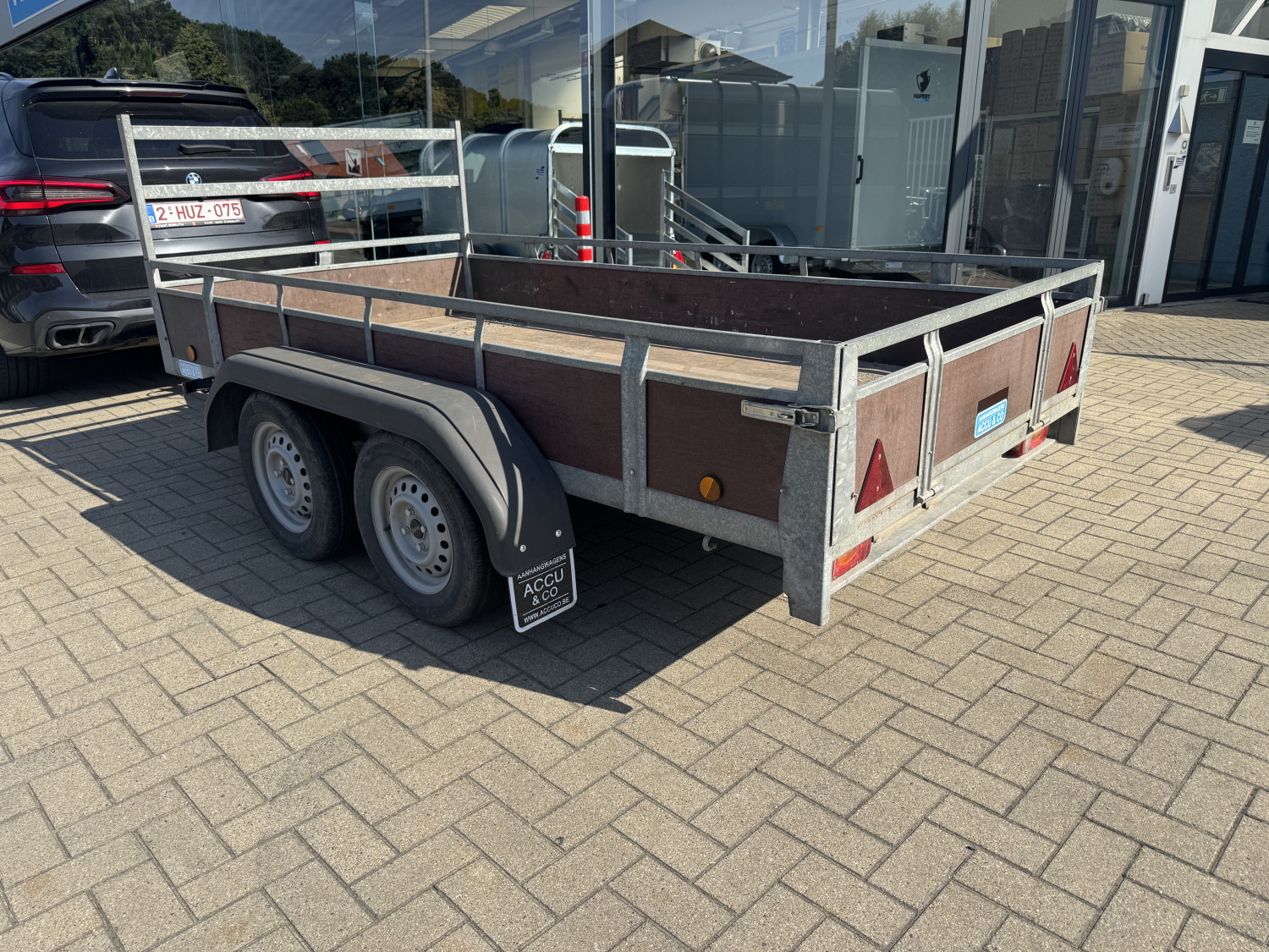 Bakaanhangwagen van 3m x 1m50 / 750 kg ongeremd