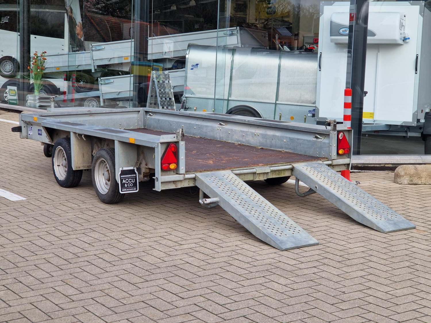 3M66 X 1M57 Dieplader Ifor Williams GX125HD met skids