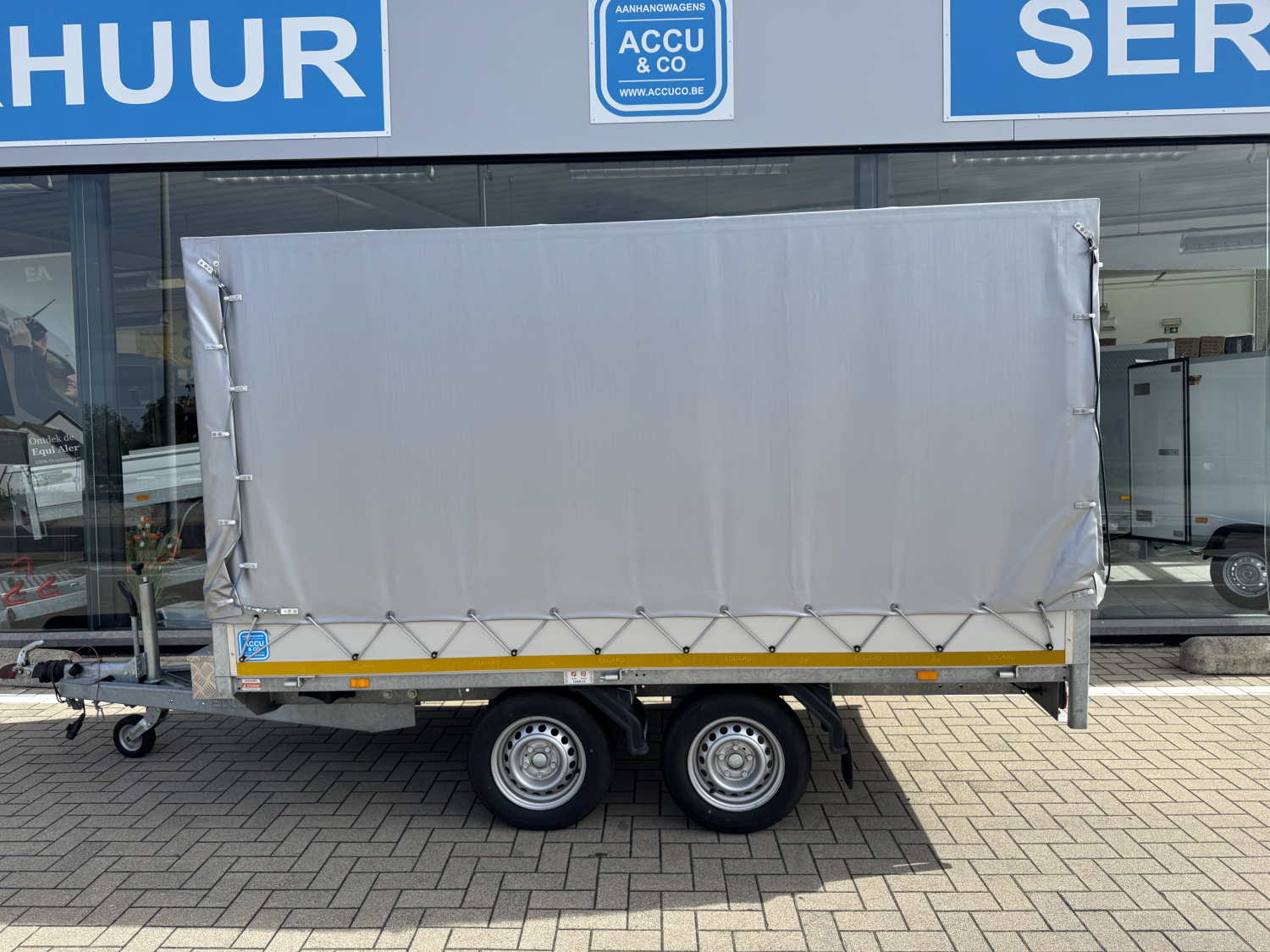 Plateau aanhangwagen met huifzeil - MTM 2000 kg