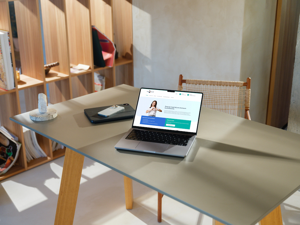 Website voor Sanomed: zorg op maat bij stoma en incontinentie